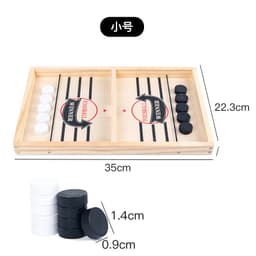 image-Douyin Explosive Wooden Bounce Chess Double Ejection Chess Parent-child Interaction Bump Chess Ice Hockey Battle Desktop Game