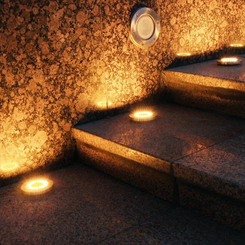 image-Solar LED Outdoor Ground Lamp IP65 Waterproof 20LED Garden Decor