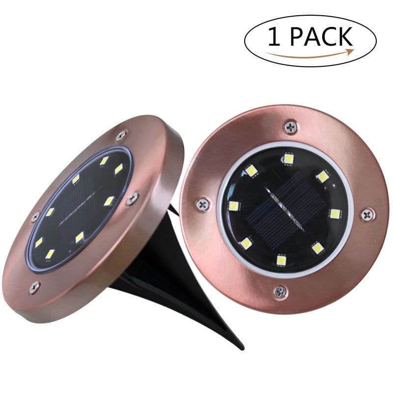image-Solar LED Outdoor Ground Lamp IP65 Waterproof 20LED Garden Decor