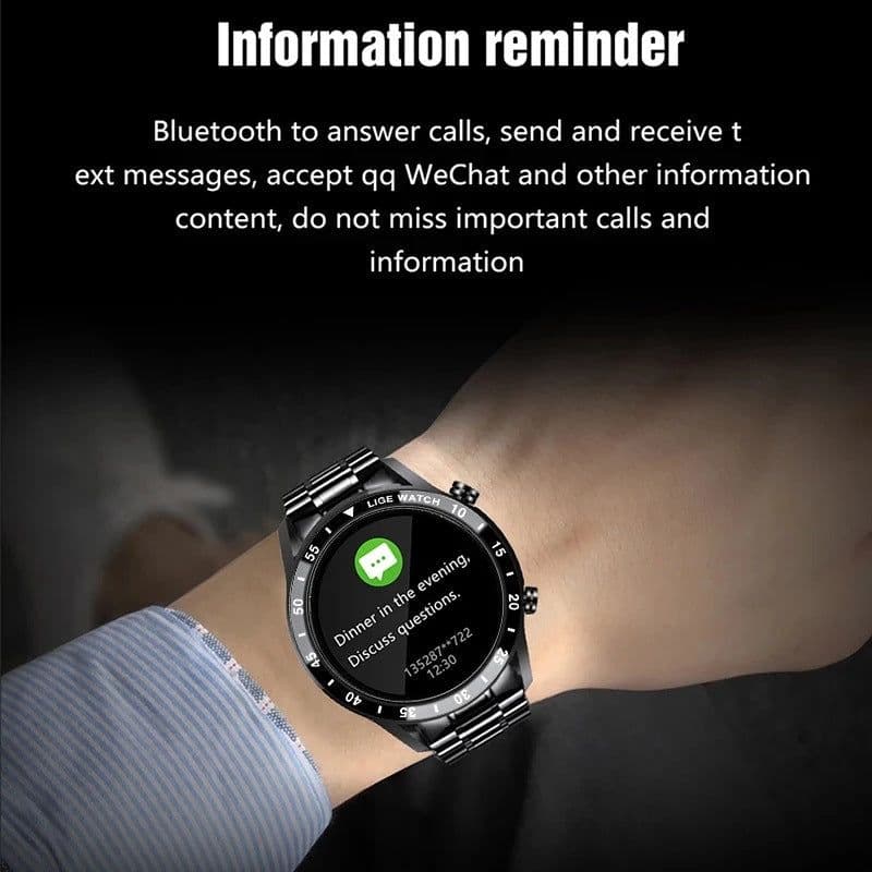 image-LIGE Multifunctional Smart Watch - Bluetooth Call Heart Rate
