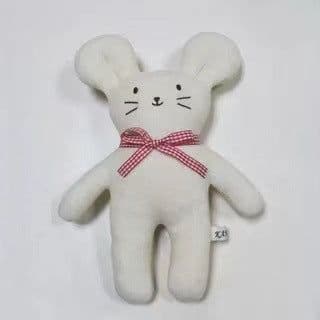 image-Baby Comfort Doll - Green Mouse Plush Toy