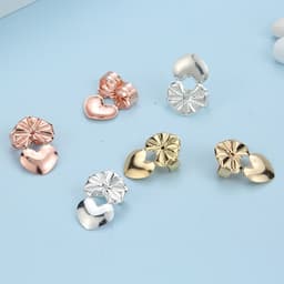 image-Pure Copper Heart-Shaped Earring Clip - New Earring Lifter