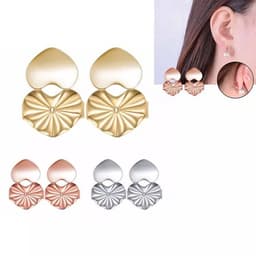 image-Pure Copper Heart-Shaped Earring Clip - New Earring Lifter