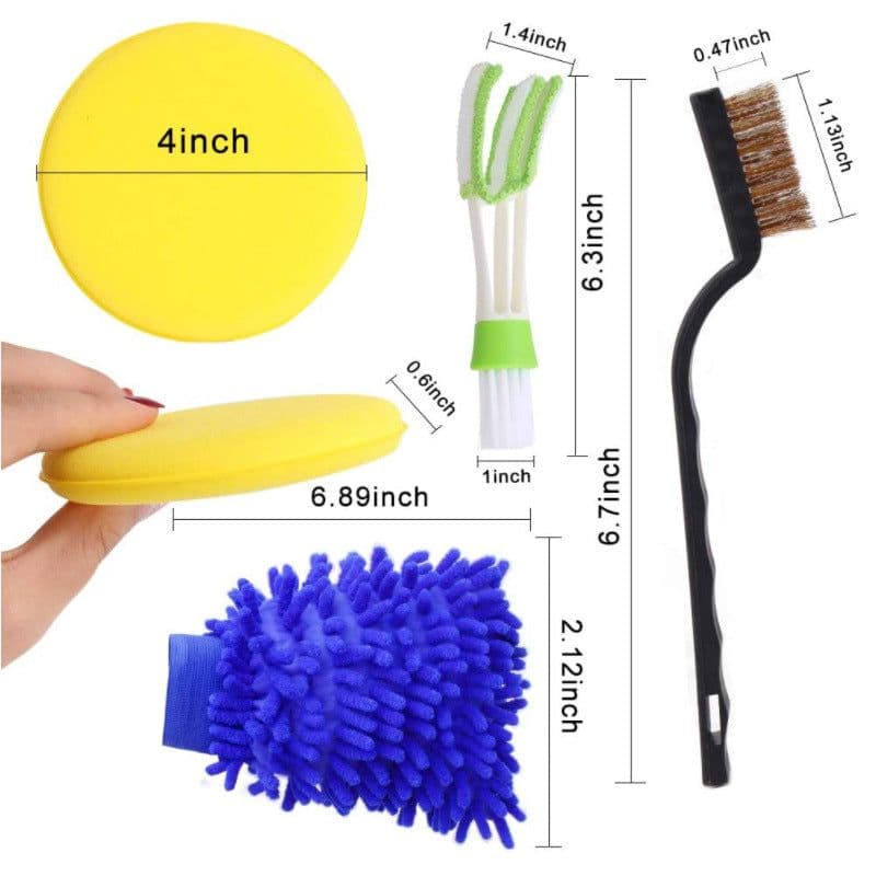 image-Hao Harmony Car Detailing Set 13 Piece Brush Glove