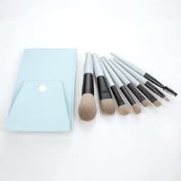 image-Nongying 8 mini Morandi color makeup brush sets, soft bristles, plastic handle, portable beauty tools in stock