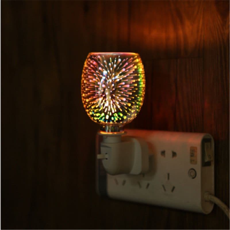 image-Manufacturers supply 3D aromatherapy wax melting lamp, fresh air, household aromatherapy stove, creative flameless electric wax melting device