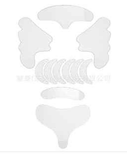 image-Cross-border silicone anti-wrinkle beauty stickers manufacturers silicone anti-adhesive forehead stickers face stickers eye stickers neck stickers chest stickers can be customized