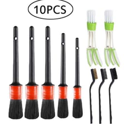 image-Car Detail Brush Set - 10 Piece Black