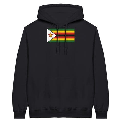 image-Drapeau du Zimbabwe - Sweat à capuche unisexe | Bella + Canvas 3719