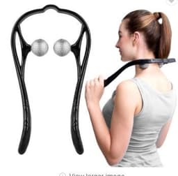 image-Plastic Pressure Point Therapy Neck Massageador Massagem Relieve Hand Roller Neck Massager For Neck Shoulder Trigger Point