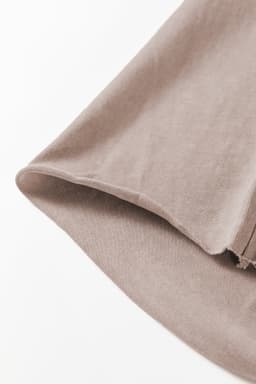 image-Smoke Gray Mineral Wash Exposed Seam Drawstring Elastic Waistband Wide Leg Cargo Pants
