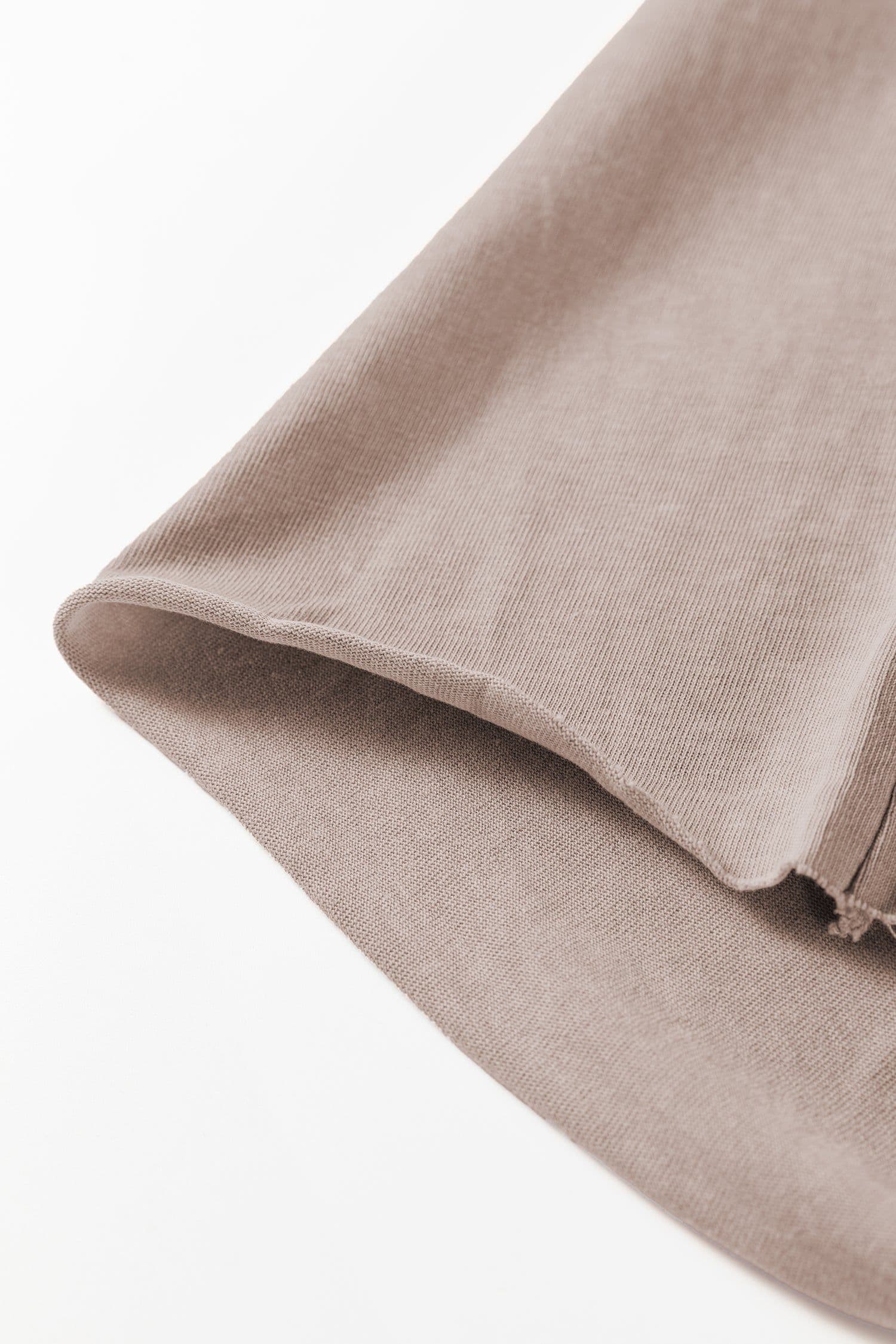 image-Smoke Gray Mineral Wash Exposed Seam Drawstring Elastic Waistband Wide Leg Cargo Pants