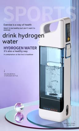 image-Plain Cup Electrolysis Of Water Portable Hydrogen And Oxygen Separation Hydrogen Water Cup