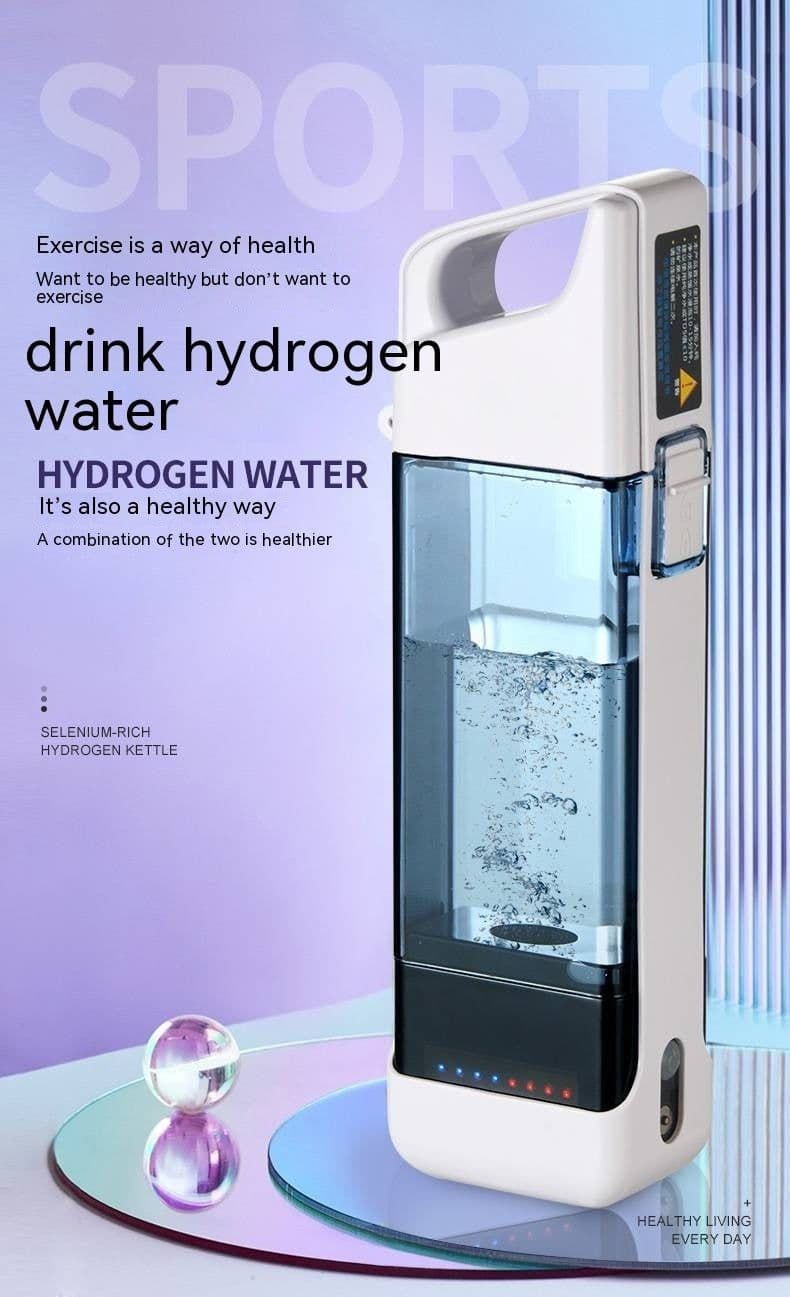 image-Plain Cup Electrolysis Of Water Portable Hydrogen And Oxygen Separation Hydrogen Water Cup