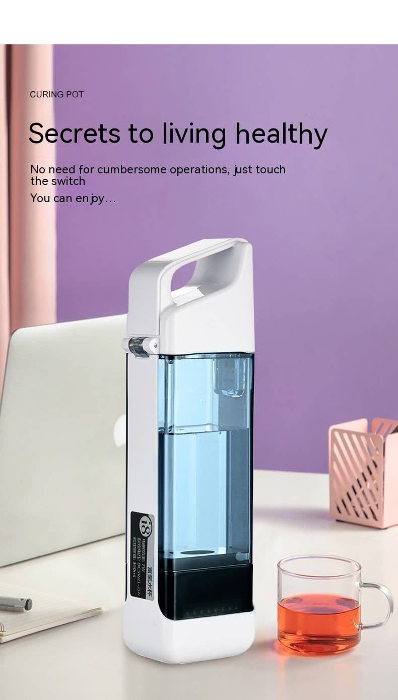 image-Plain Cup Electrolysis Of Water Portable Hydrogen And Oxygen Separation Hydrogen Water Cup
