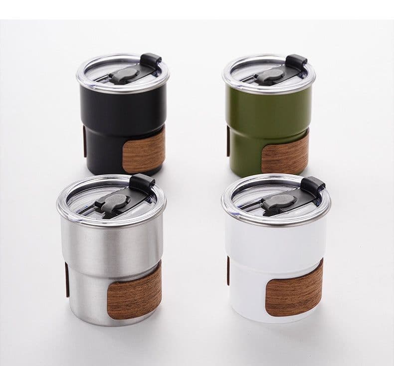 image-Outdoor Anti-scald Camping Cup 304 Stainless Steel Water Cup