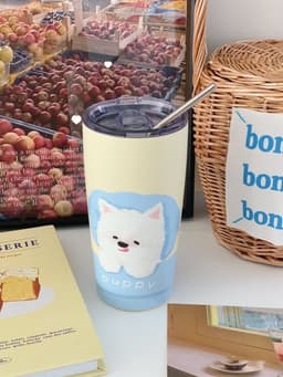 image-Water Heat Preservation Stainless Steel Cup With Straw Portable Insulation Cup
