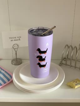 image-Water Heat Preservation Stainless Steel Cup With Straw Portable Insulation Cup