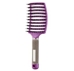 image-Bristle Hair Brush - Detangler Massage Comb