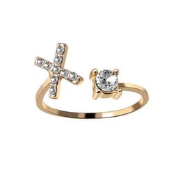 image-New Design Adjustable 26 Initial Letter Ring Fashion Jewelry For Women Simple Elegant Jewelry