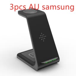 image-3 In 1 Fast Charging Station Wireless Charger Stand Wireless Quick Charge Dock For Phone Holder