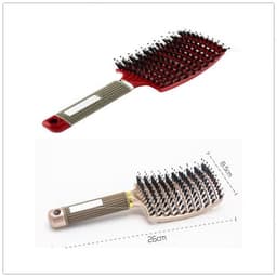image-Bristle Hair Brush - Detangler Massage Comb