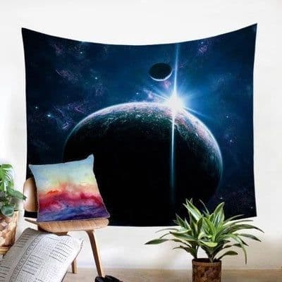 image-Plush Polyester Wall Tapestry - Home Decor Background