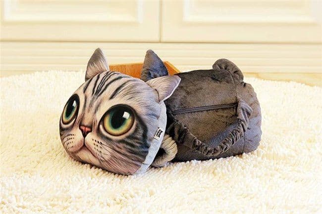 image-3D Animal Charcoal Car Pillow