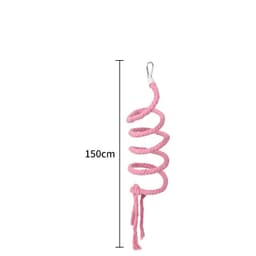image-Gradient Colorful Bird Rope Perch Stand For Bird Cages Bendable Climbing Rope Cage Accessory Toy For Cockatiel Parakeet Sugar Glider