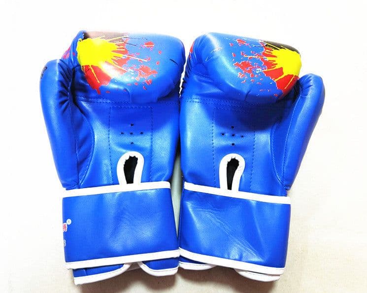 image-Splash Ink Map Large Sanda Gauntlets Boxing Gloves