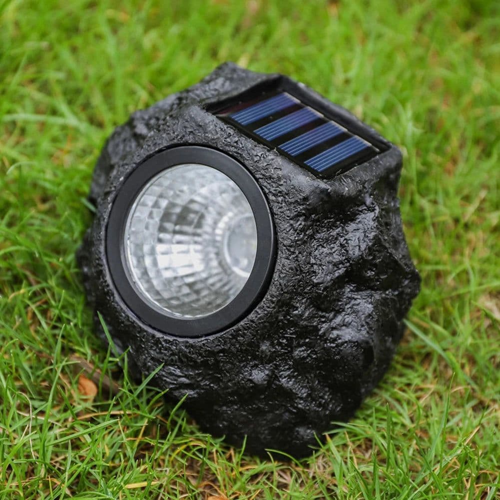 image-Outdoor Solar Spotlights Simulation Stone Lawn Lamps LED Solar Lights IP65 Waterproof Landscape Decoration Lighting Lawn Lamps