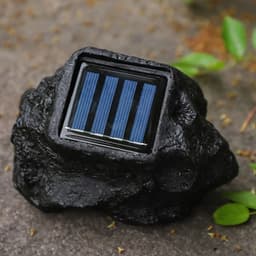 image-Outdoor Solar Spotlights Simulation Stone Lawn Lamps LED Solar Lights IP65 Waterproof Landscape Decoration Lighting Lawn Lamps