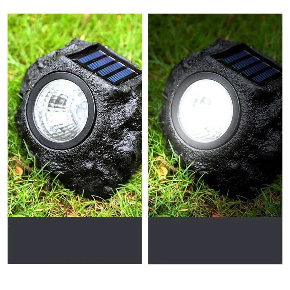 image-Outdoor Solar Spotlights Simulation Stone Lawn Lamps LED Solar Lights IP65 Waterproof Landscape Decoration Lighting Lawn Lamps