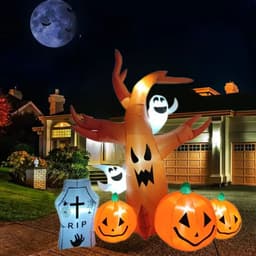 image-Halloween Inflatable LED Horror Tree Decoration