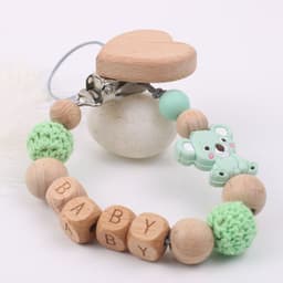 image-Baby Products Soothing Beech Wood Mouth Chain Clip