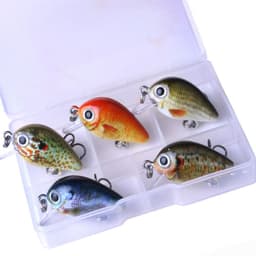 image-Mini Crankbait fishing lures 2.7CM 1.5G bait boxed Set