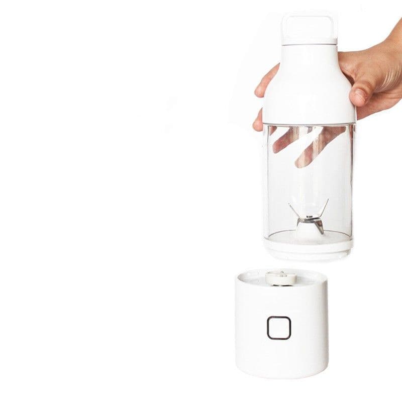 image-Portable USB Rechargeable Mini Blender - 600mL Glass Juicer Cup