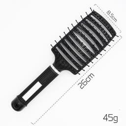 image-Bristle Hair Brush - Detangler Massage Comb