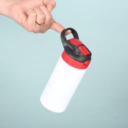 image-Vacuum Cup Sublimation Children Portable Cup With Suction Tubes Large Capacity Student Water Cup
