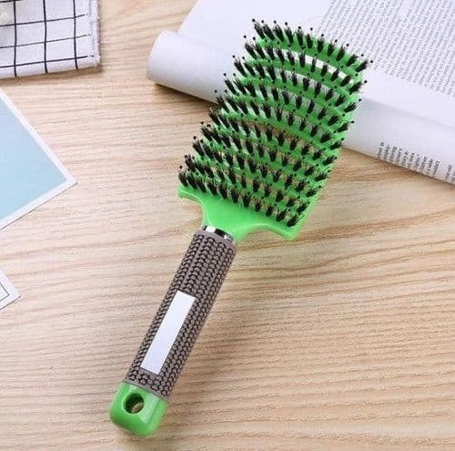 image-Bristle Hair Brush - Detangler Massage Comb