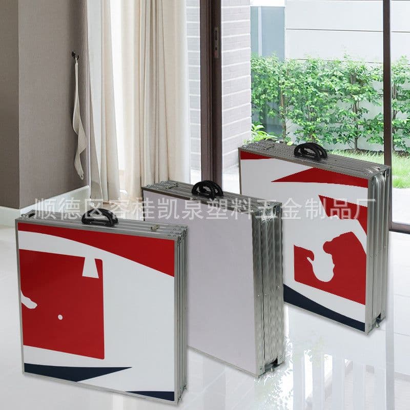 image-Manufacturer Beer table outdoor portable table training aluminum alloy folding table game beer table table mate