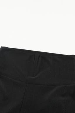 image-High Rise Tight Leggings with Waist Cincher - Black