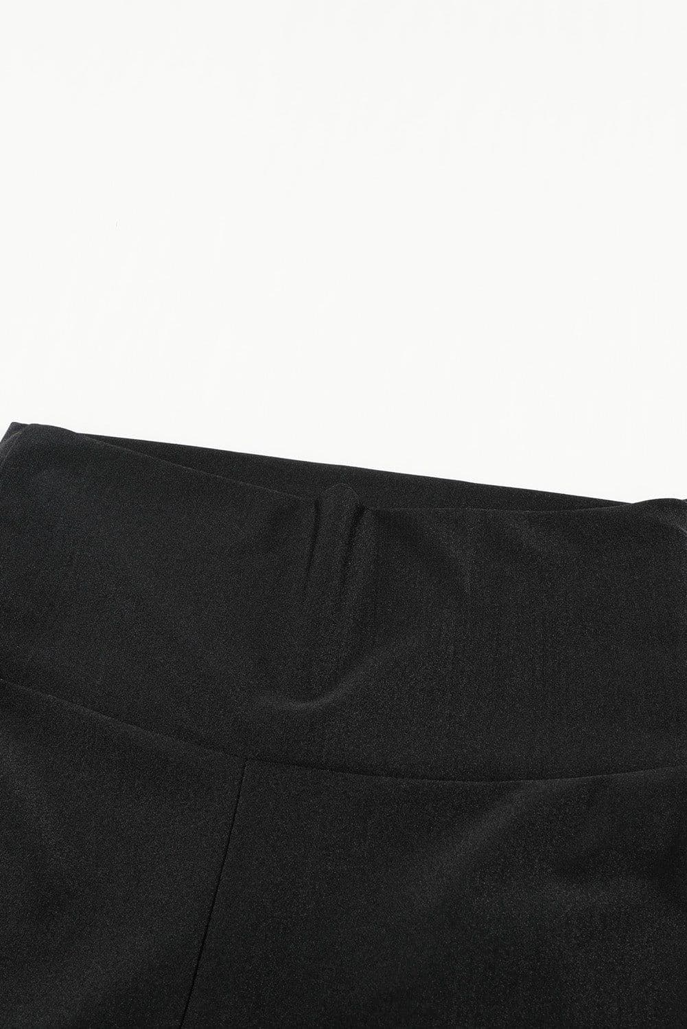 image-High Rise Tight Leggings with Waist Cincher - Black