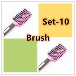 image-Bristle Hair Brush - Detangler Massage Comb