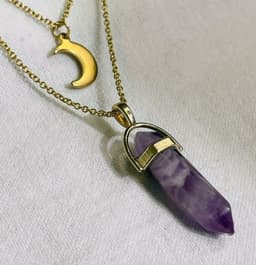 image-Moon Hexagonal Column Pendant