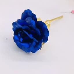 image-24K Luminous Color Gold Rose Flower Set