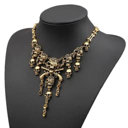image-Jiaoyu Skull Necklace - Ancient Silver Retro