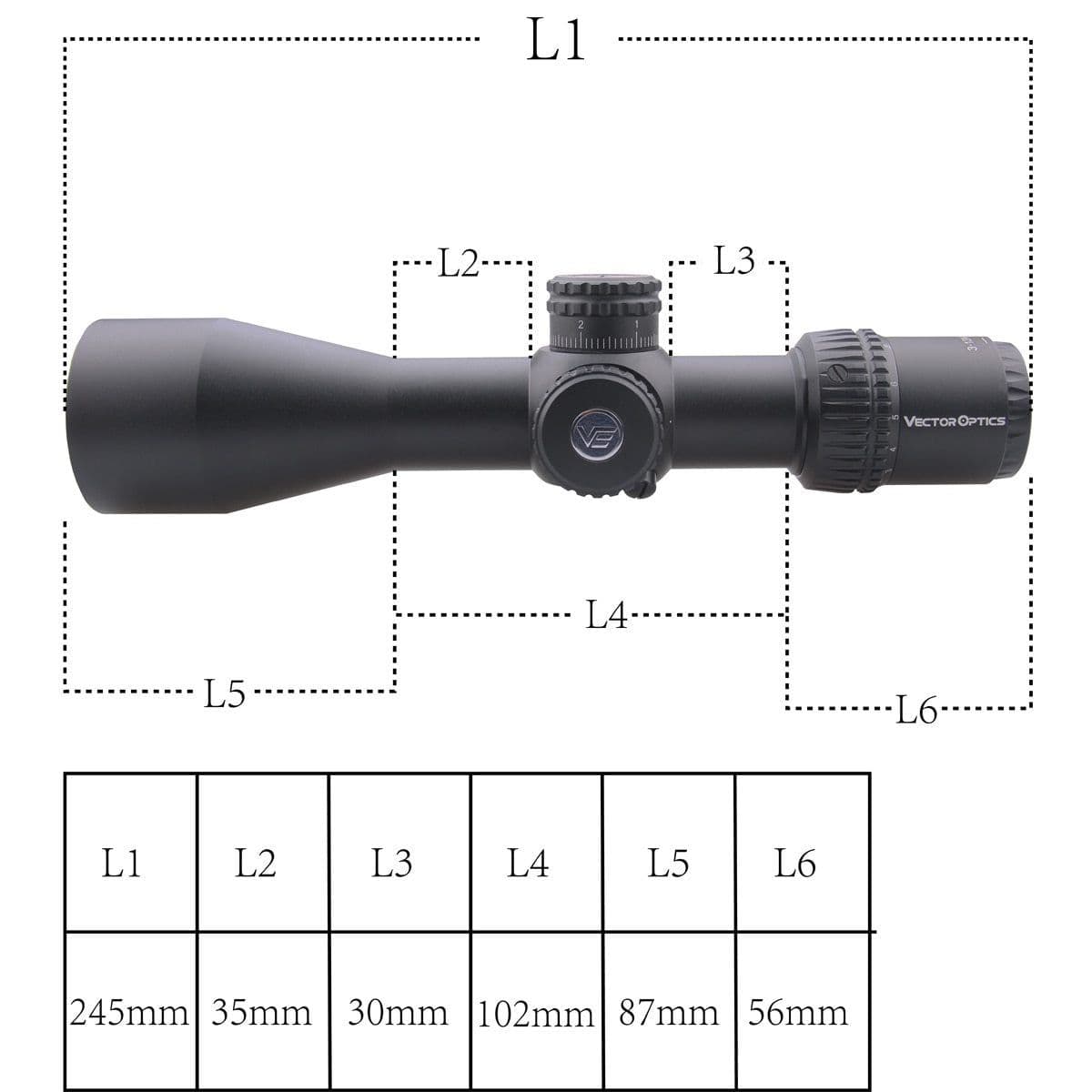 image-Optics Veyron FFP 3-12x44 Ultra Compact Riflescope Air Rifle Scope