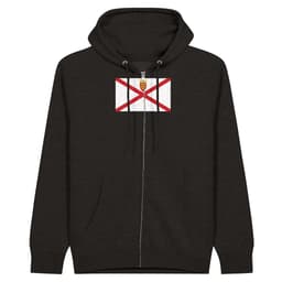 image-Drapeau de Jersey - Sweats à capuche unisexe premium à fermeture