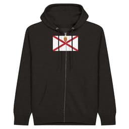 image-Drapeau de Jersey - Sweats à capuche unisexe premium à fermeture